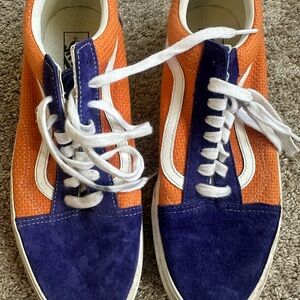 Vans Men's Bold Orange and blue sneakers